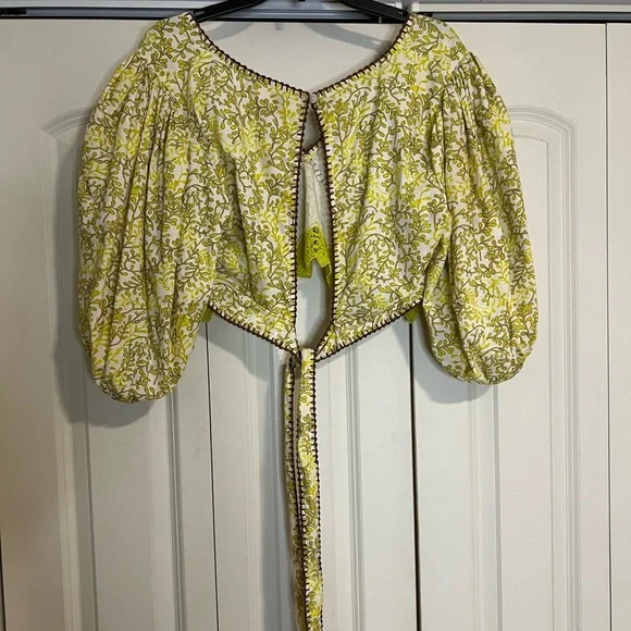 Anthropologie Let Me Be Lace Inset Blouse - Picture 6 of 10